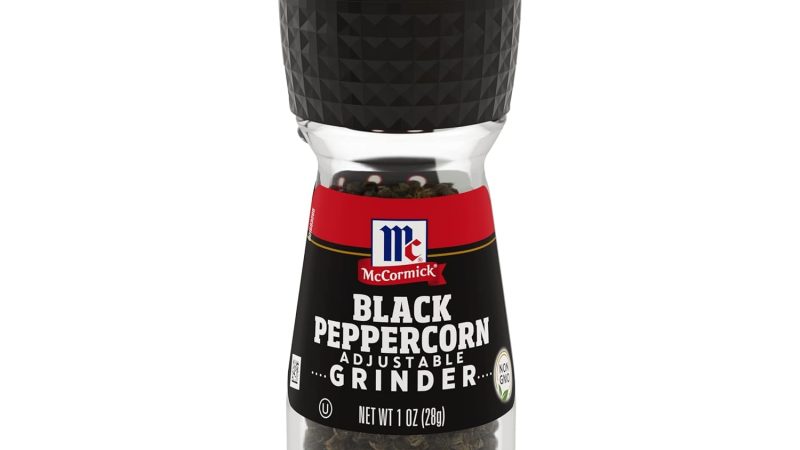 McCormick Black Peppercorn Grinder: A Review of Flavor and Versatility