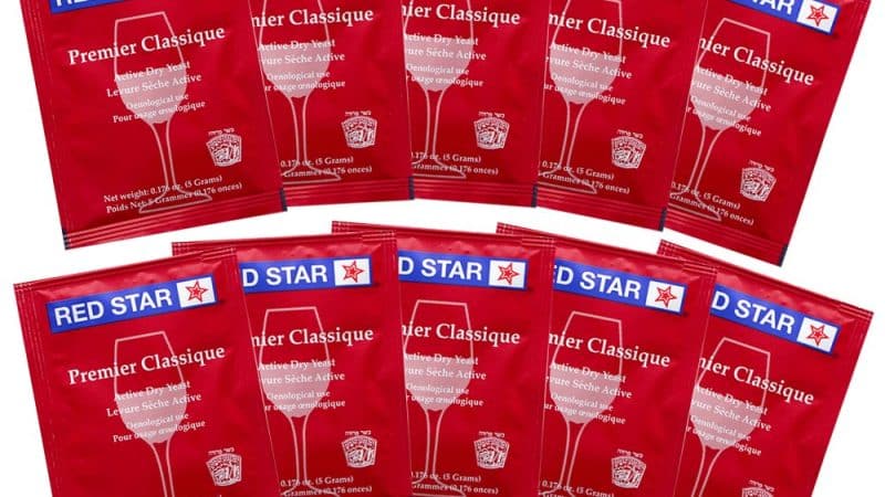 Experience Unparalleled Fermentation Power with Red Star Premier Classique Wine Yeast, 5g – 10-Pack