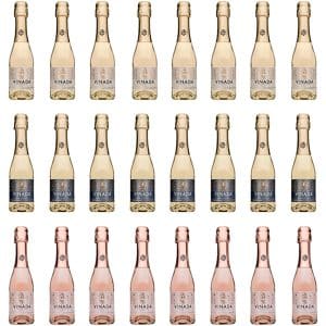 VINADA – Crispy Chardonnay, Sparkling Gold, Rosé Mini Variety Pack: A Refreshing and Alcohol-Free Delight