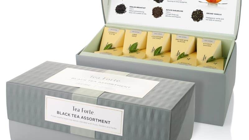 Tea Forte Presentation Box Tea Sampler Gift Set: A Delightful Black Tea Assortment
