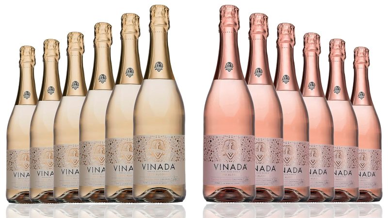 VINADA Sparkling Gold & Rosé Variety Pack: The Perfect Alcohol-Free Wine Experience